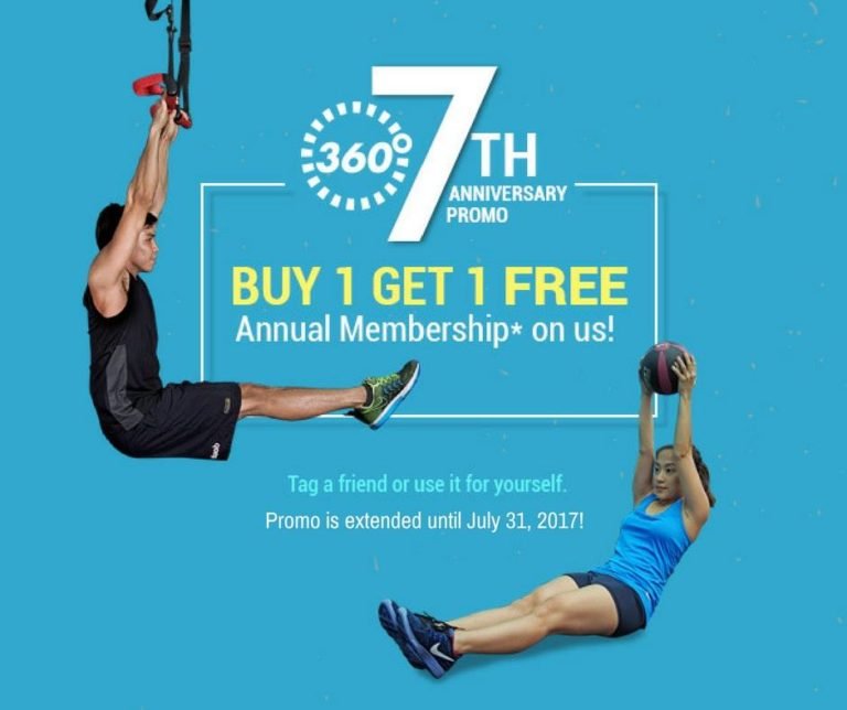 EXTENDED: Buy One, Get One Membership At 360 Fitness Club - Pinoy Fit Buddy