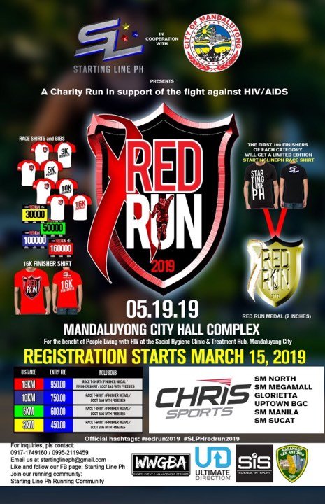 Red Run poster mandaluyong running registration philippines pinoy fit buddy